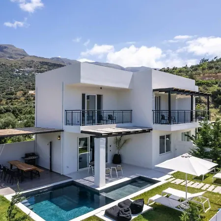 Family Casa Filo Rosso With Private Pool , 200m To The Villa Rethimno