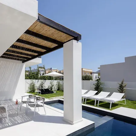 Family Casa Filo Rosso With Private Pool , 200m To The Villa Rethimno